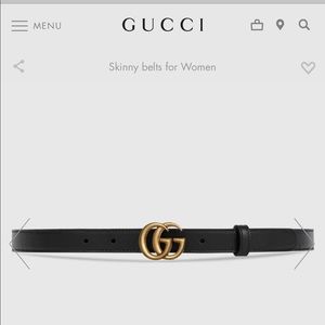 “AUTHENTIC” Gucci Leather belt with Double G buckle